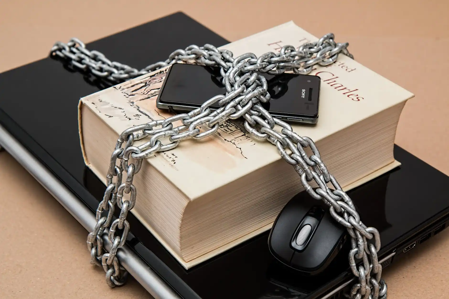 Book Locked in Chains