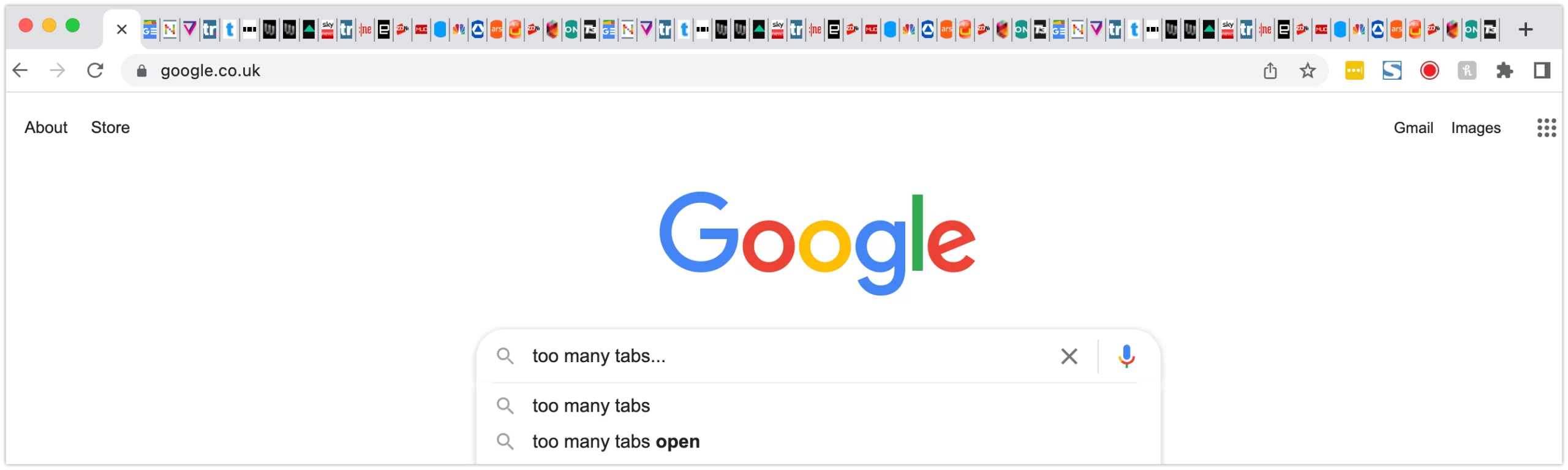 Browser with Many Tabs