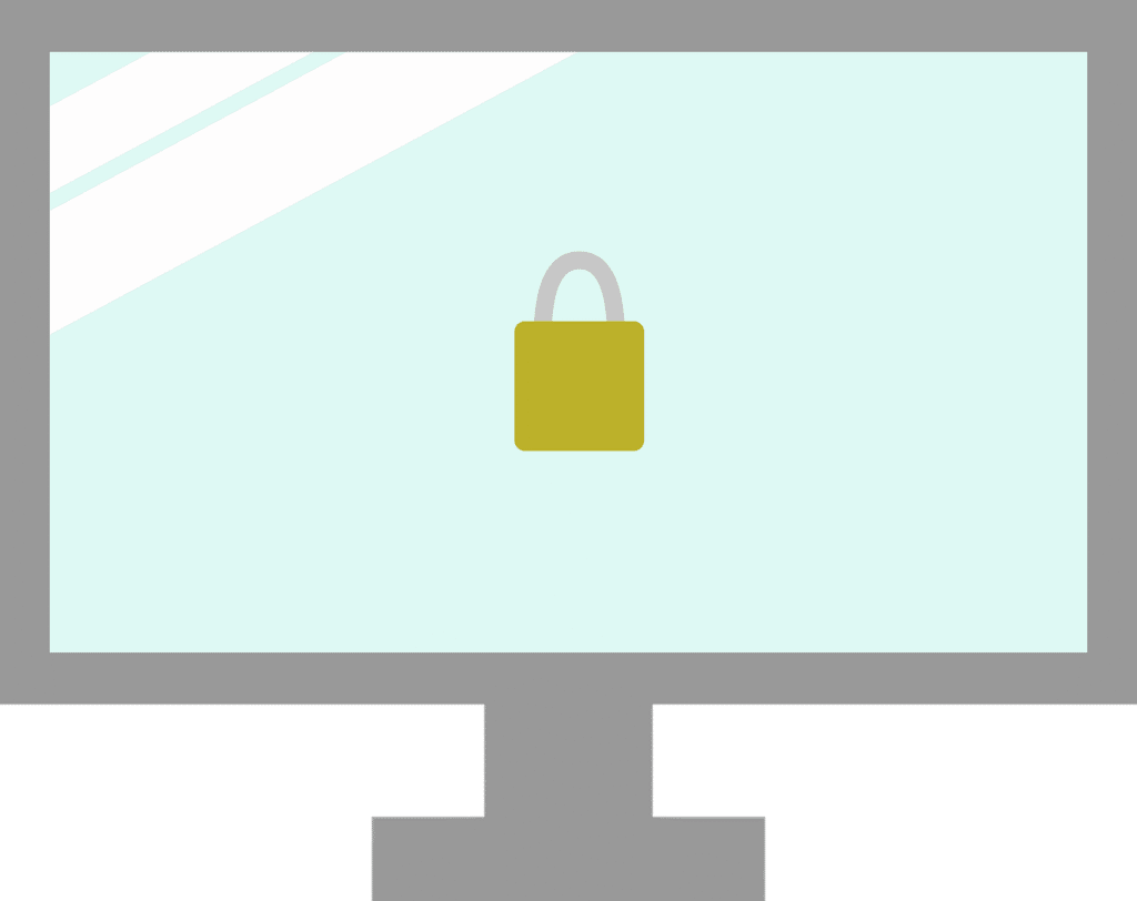 Free security lock protect vector