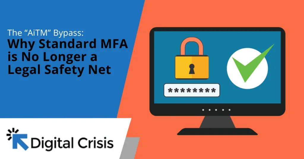 The “AiTM” Bypass Why Standard MFA is No Longer a Legal Safety Net